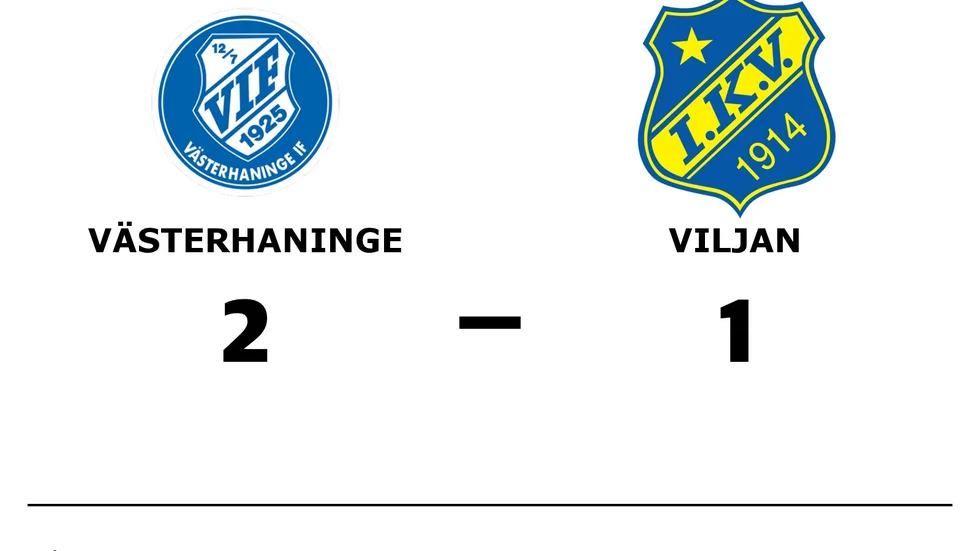 Västerhaninge IF vann mot IK Viljan Strängnäs