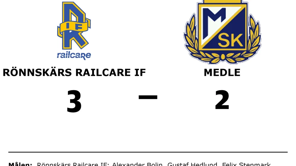 Rönnskärs Railcare IF vann mot Medle SK