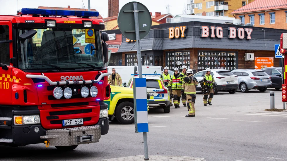 En trafikolycka inträffade på Sundsgatan efter lunch på tisdagen.