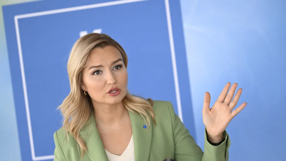 Kristdemokraternas partiledare Ebba Busch. Arkivbild.