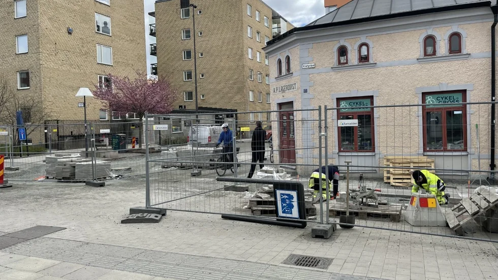 Vägarbete Dragarbrunnsgatan/Vretgränd.