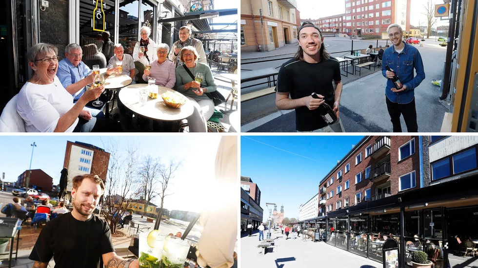 Vi har besökt flera av Eskilstuna centrums restauranger med uteserveringar i olika väderstreck.