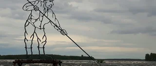 Läsarbilden: Håvar fisk i Kukkolaforsen