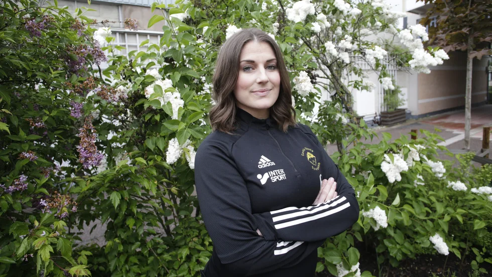 Caroline Lundberg, tidigare spelare i Gusk, jobbar nu som fystränare. 