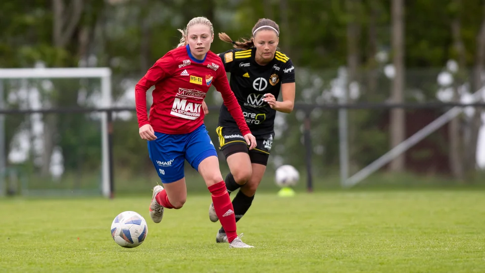 Wilma Henriksson gjorde en utmärkt insats mot Smedby. Men det hjälpte nu inte då gästerna vann med 5-0.