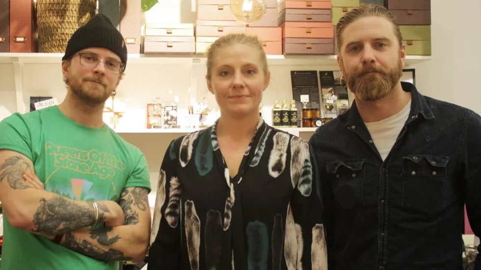 Genom att driva butiken Bertholdsson & Holm vidare vill syskonen Axel Holm, Mylla af Geijerstam och Edvin Holm förvalta arvet efter mamma Lena Bertholdsson.