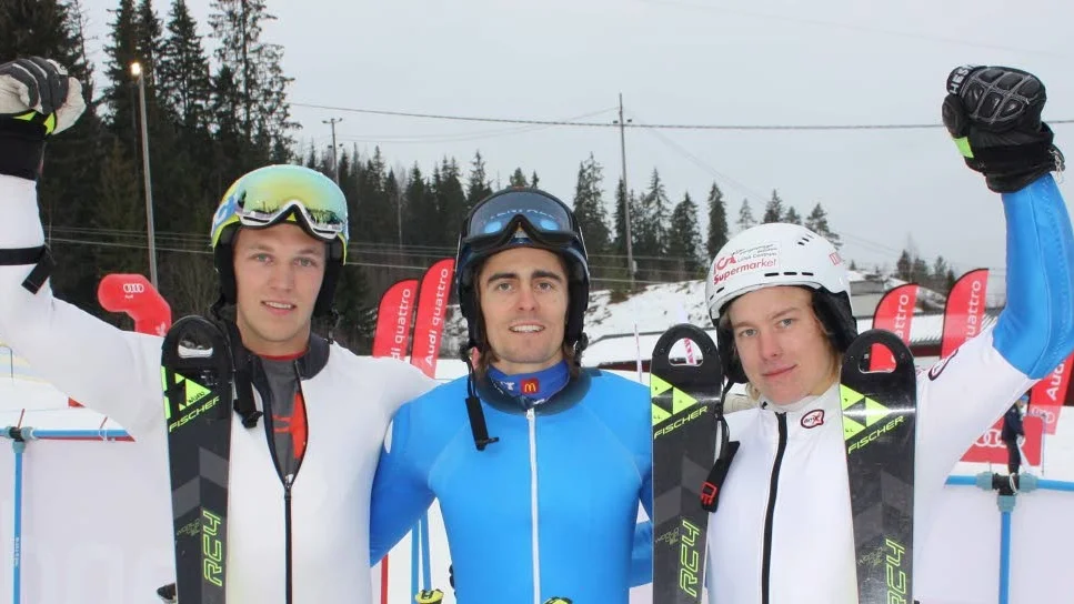Medaljörerna. Christopher Wisén, Mälaröarna, tog brons, Gustav Lundbäck, Luleå. plockade hem guldet och Kristoffer Jakobsen, Storklinten, slutade trea.