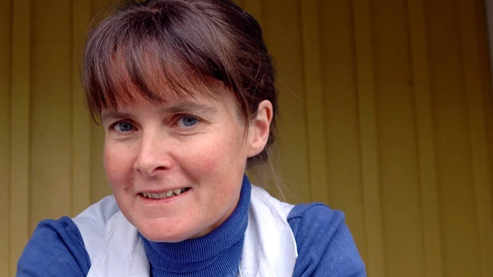 Överraskad. Bergmästare Åsa Persson.