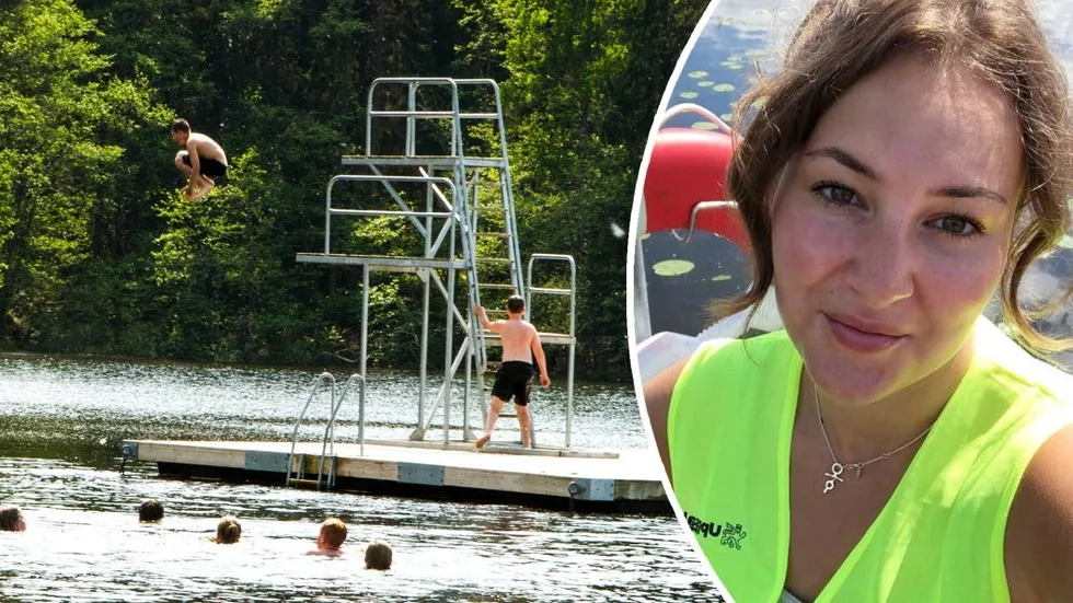 Sanna Persson är en av badkontrollanterna som undersöker hur de kommunala badplatserna kan utvecklas.