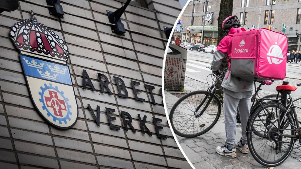Foodora bemöter kritiken från skyddsombudet. Personen på bilden har ingenting med texten att göra.