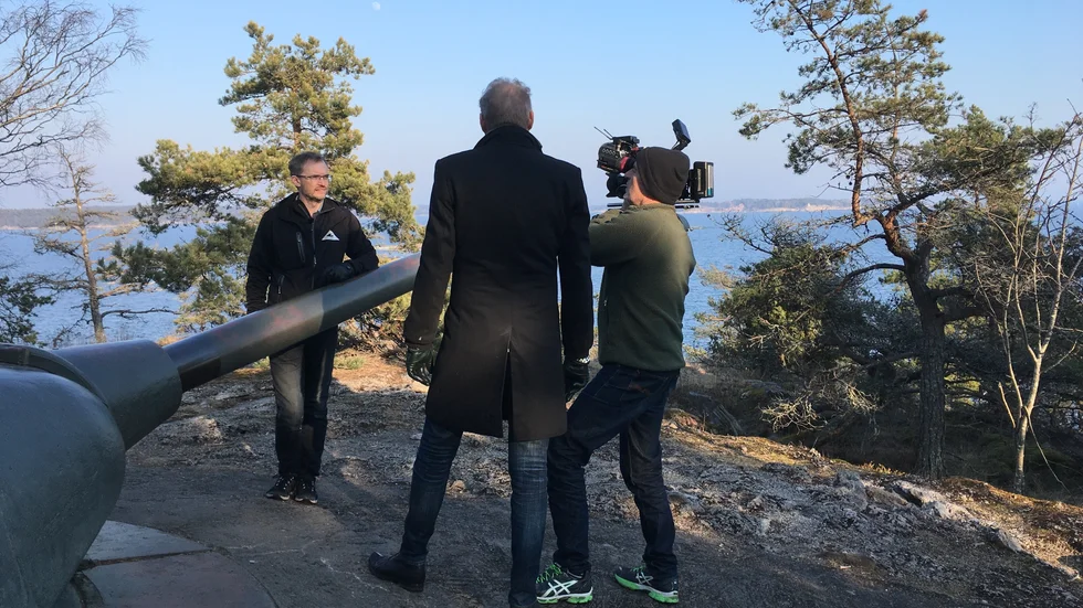TV-programmet Sverige! har besökt Oxelösund för att göra ett inslag om Femörefortet.