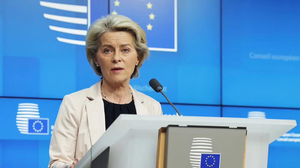 EU-kommissionen och dess ordförande Ursula von der Leyen har nu godkänt Sveriges del av det gemensamma coronastödet. Arkivfoto.