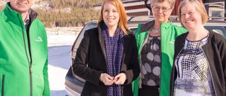 Populära Annie Lööf på charmoffensiv i norr