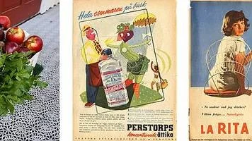 "Naturlig" är ett ord som använts flitigt genom åren för att argumentera om matens förträfflighet. Naturord. Annonsen med ättika är från Femina 1954.