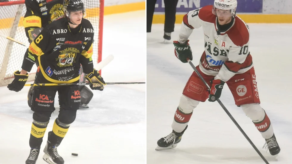 VH:s Christian Lindberg och Väsbys Jacob Spångberg.