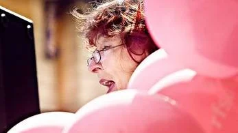 Skådespelaren Kim Anderzon läste delar av sina Vaginamonolger