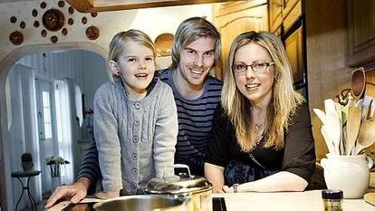 Linda Sahlin med familj lagar mat utan tillsatser.