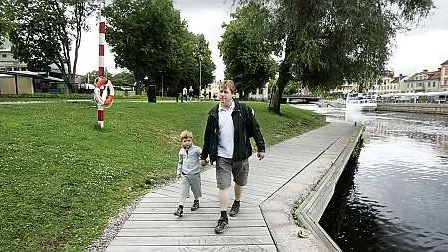 Stadsträdgården,  fr v Daniel Persson Hansell, Peter Hansell