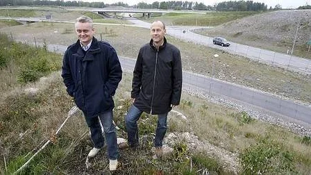 Pelle Vamstad och Mats Ericsson har etablerat kontakter på andra sidan Atlanten för utformningen av Fullerö Park.