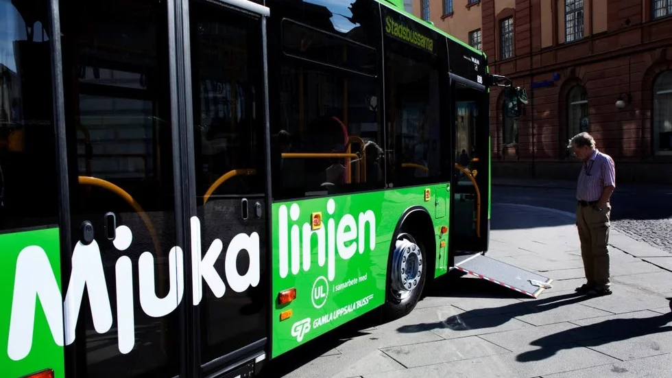De nya bussarna för Mjuka linjen visades upp 2010.