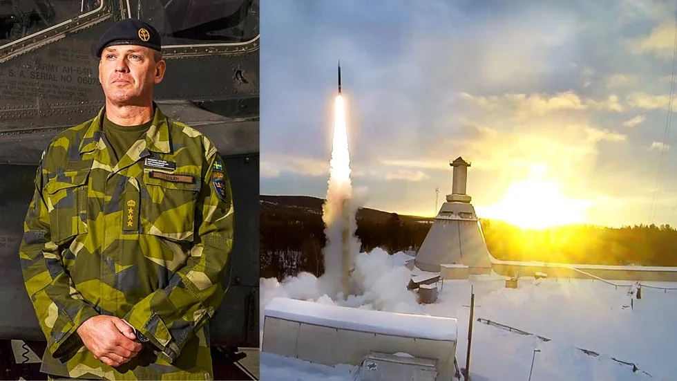 Robert Nylén, chef för Luftstridsskolan vid Ärna, är nöjd med att få raketbasen som granne vid Ärna.