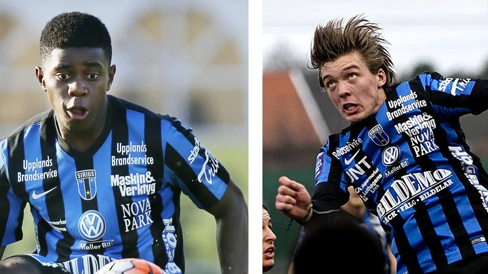 Ny klubb. Kyria Kambusi och Gustav Thörn spelar nästa säsong med Sandviken i division I.