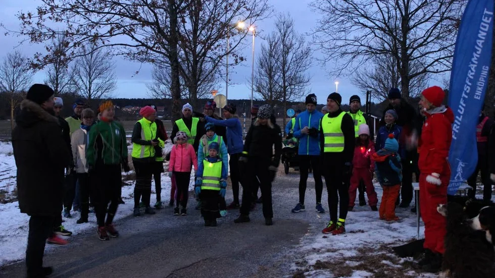 Vintermotion. Uppladdning inför Lyktloppet förra året.