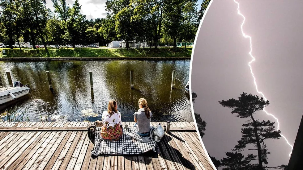 Enligt SMHI ska både solkräm och paraply med till stranden.