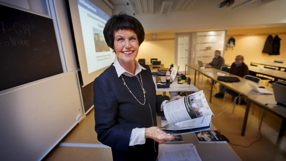 Maud Lindh, ordförande för Aktiespararna i Uppsala, fixar en ny heldag om investeringar och aktiesparande bara för kvinnor.