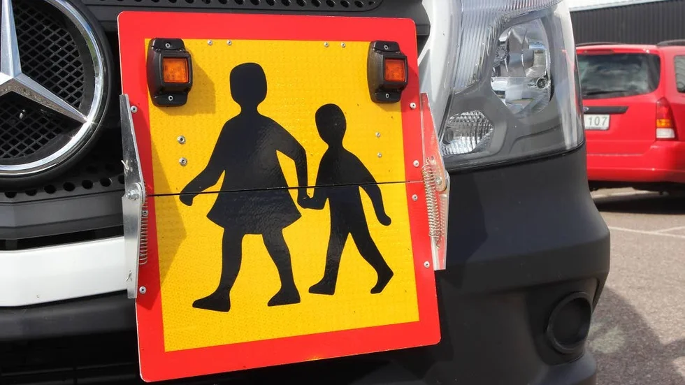Skolbussarna ställdes in av säkerhetsskäl.