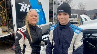 Mille Johansson och kartläsaren Julia Thulin ledde det slovenska rallyt när de körde av vägen.