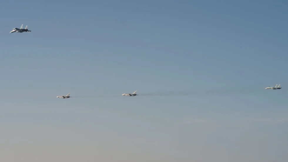 Två ryska SU 27 och två ryska SU 24 kränkte svenskt luftrum öster om Gotland i början av mars.