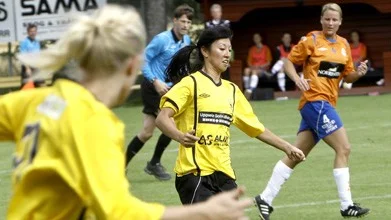 Anna Karlin stod för ett hattrick.