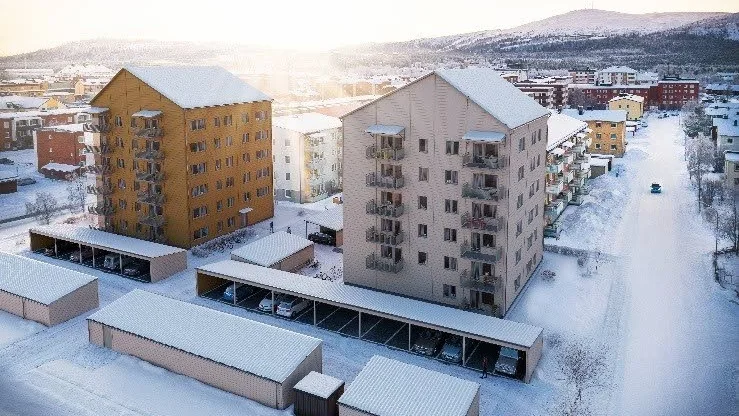 De nya bostäderna kommer att ligga i Laestadiusparken och byggs av Lindbäcks bygg.