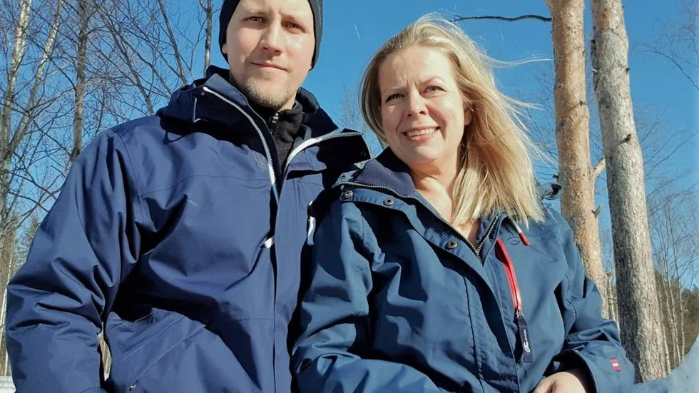 Entreprenörsparet Dan Broström och Elisabeth Landby har startat ett städföretag.
