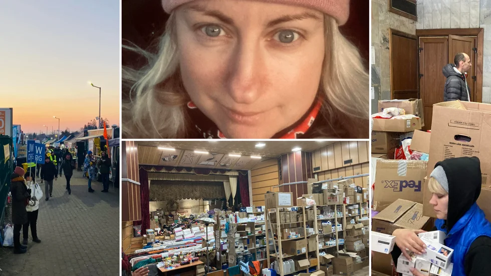 Här är några av de bilder Elin Pettersson har tagit på sin resa till den polska gränsen och det krigsdrabbade Ukraina.