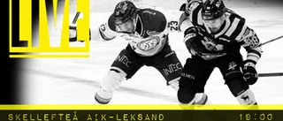 Skellefteå AIK vann mot Leksand – här kan du följa matchen i efterhand
