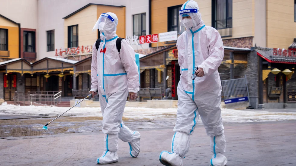 Flera butiker och restauranger stängdes på grund av smittspridning under OS i Peking. Arkivbild.