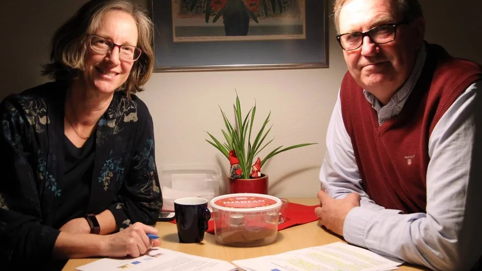 Lena Käcker Johansson (KD) och Christer Segerstéen (M), oppositionsråd, ser både utmaningar och möjligheter för Kinda kommun de närmaste fyra åren.