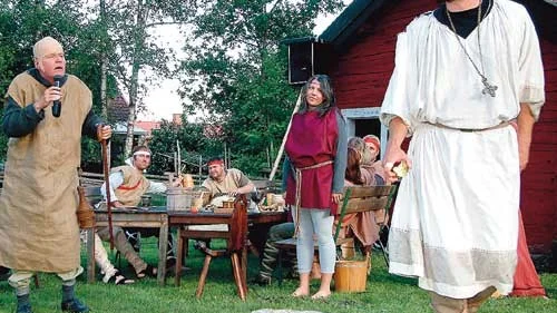 Anders Wenehult, Jenny Lundberg och Gunnar Wenehult spelade Ronjateater.
