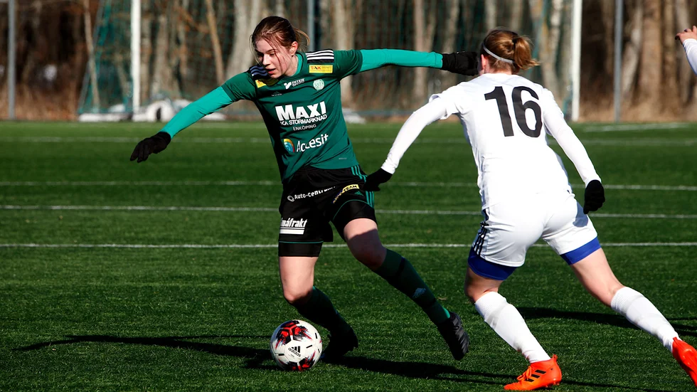 Rebecka Hemlin var en av ESK:s bästa spelare i matchen.