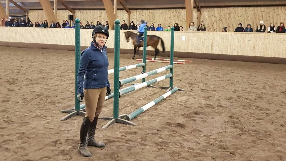 Ikon. Maria Gretzer gav Föreningen Nyckelryttarnas medlemar tips och råd för hur de ska bli bättre hoppryttare.
