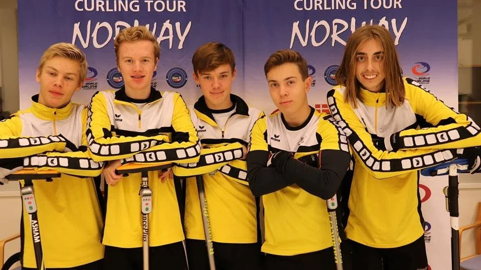 Alfons Johansson, Kevin van Heteren, Olle Moberg, Axel Landelius och Pontus Söderberg Persson spelade för Mjölby i Trondheim.