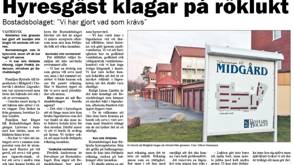 Artikeln som publicerades i vår tidning förra veckan.