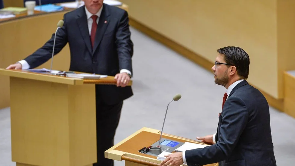 Huvudmotståndare. För S är SD en allvarligare konkurrent än partierna på vänsterkanten.