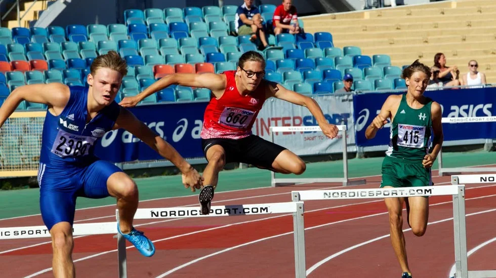JSM-guld och personbästa för Johan Claeson. Arkivbild.