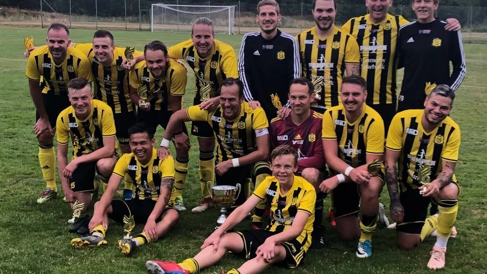 Laget som gjorde det. Gullringen vann Hornpokalen för andra året i följd.