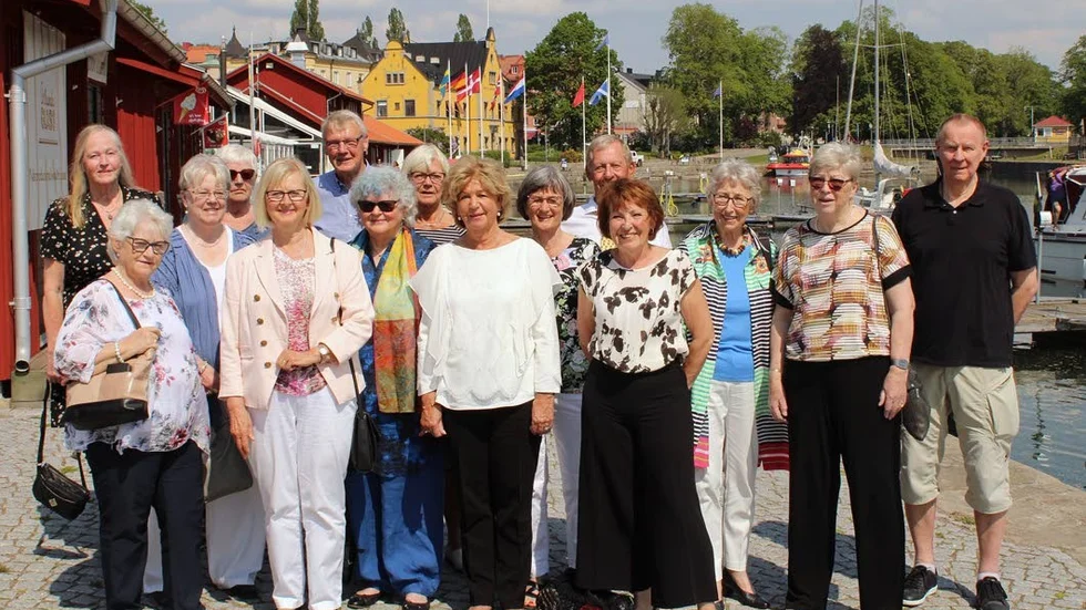 Den 26 elever stora klassen gick ut Motala Handelsgymnasium för 55 år sedan och 15 av dem firade det med en återträff på en restaurang i Motala.