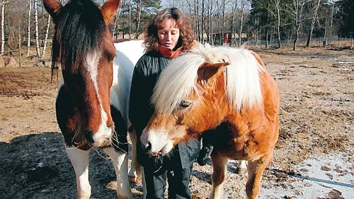 Madeleine Dubec i Gårdveda har valt lösdrift för familjens hästar Texas och Petri. Något hon kritiserats för.
