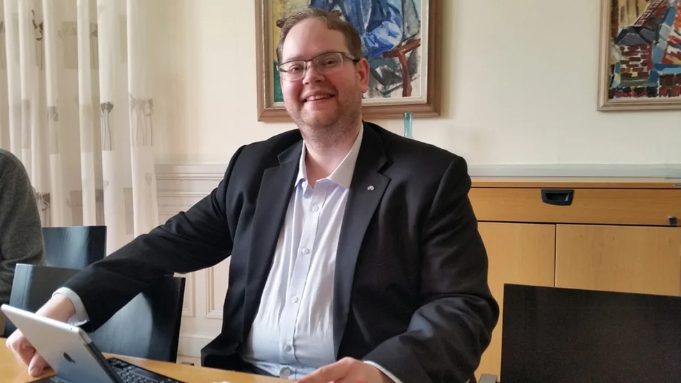 Daniel Andersson är ordförande i Omsorgsnämnden. Foto: Jerry Prütz